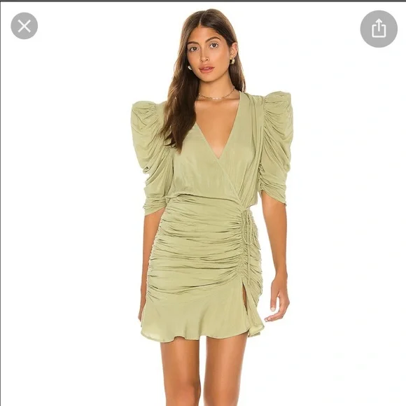 L'academie Dresses | Revolve Lacademie Cherish Mini Dress in Olive | Color: Green | Size: Xs | Hannahroden33'S Closet